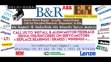 B&R B & R BandR B+R Heidenhain Sick Stegmann Encoder Memory Align Resolver Adjust -Repair Dubai How