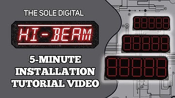 Adding a HiBeam Display to a LiftlogDX Installation
