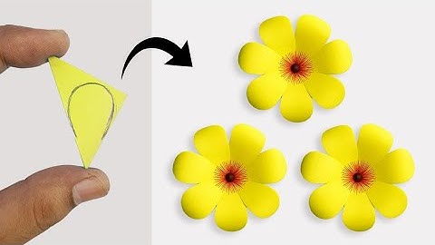 How to make a flower with paper | How to make flower with a paper | Origami flower