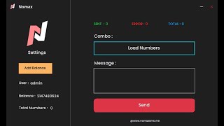 Free sms sender app  - bulk sms sender with nomaxsms.me api unlimited gateway screenshot 1