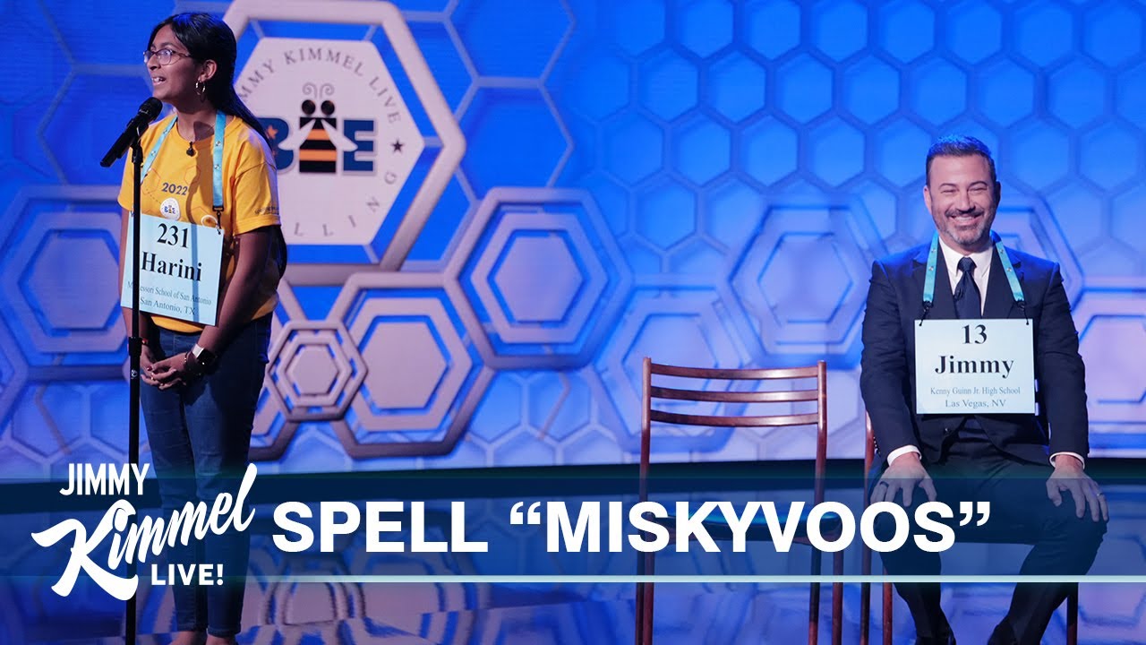 Jimmy Kimmel vs 14-Year-Old Spelling Bee Winner with Special Guest Pronouncer Mike Tyson