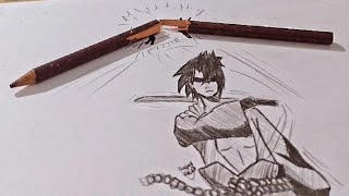 Speed drawing Sasuke uchiha #naruro#sasuke
