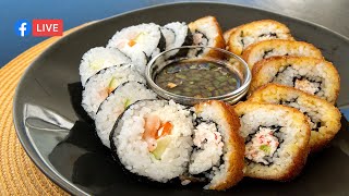 2 recetas de sushi | Clase en vivo