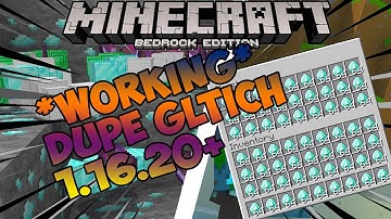 *WORKING* Duplication Glitch 1.16.20+ Minecraft Bedrock Edition (PS4,XBOX,PC,MCPE) Easy *ANY ITEM*