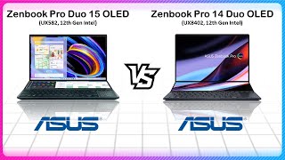 ASUS ZENBOOK PRO DUO 15 OLED 2022 VS ASUS ZENBOOK PRO 14 DUO OLED 2022