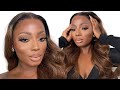 GRWM: REVERSE SMOKEY EYE | WHAT LACE?! WOW AFRICAN 13x6 HD LACE WIG