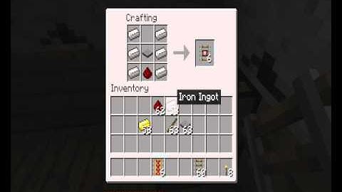 Minecraft: Booster rails and detector rails tutorial.