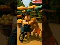 Cute Baby selling Mangoes 😢 #ai #mango #monkey