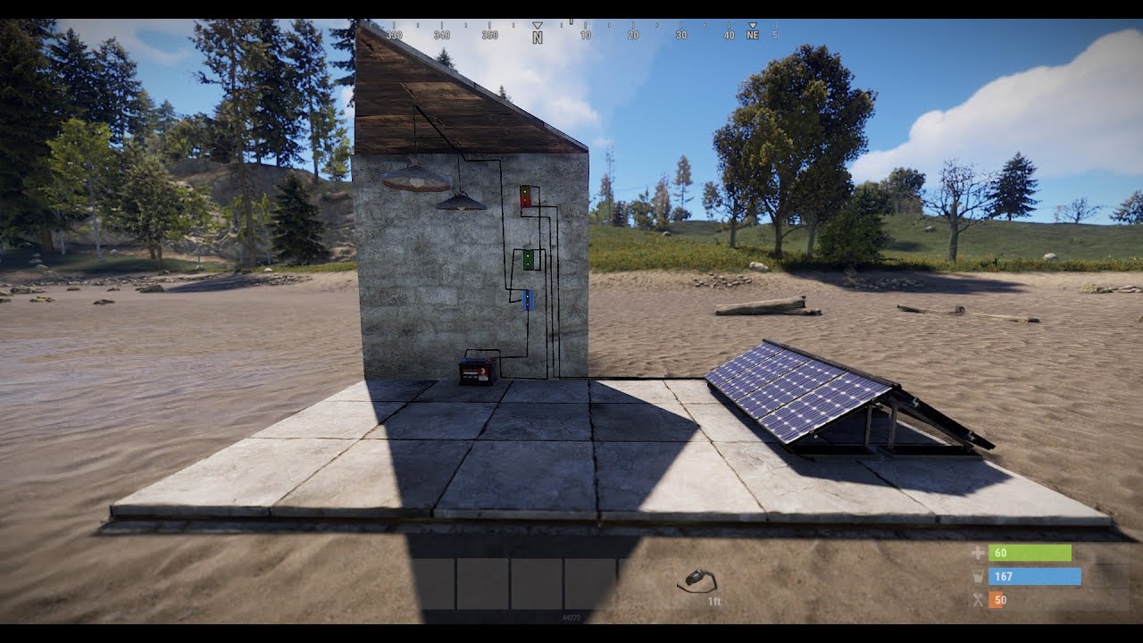 Rust Night time Lights (automatic lights) YouTube