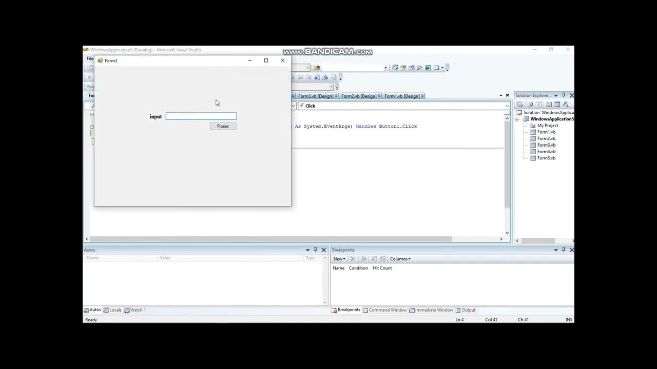 Tutorial Membuat Input Output pada Visual Basic - YouTube