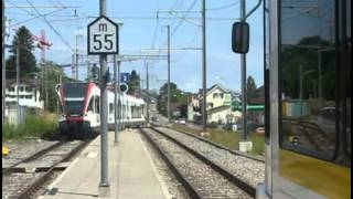 A ride on the Seetalbahn, Lenzburg to Luzern. June 2012