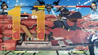 GUILTY GEAR STRIVE - Johnny Corner to Corner Combo (1 Wild Assault, Meterless)