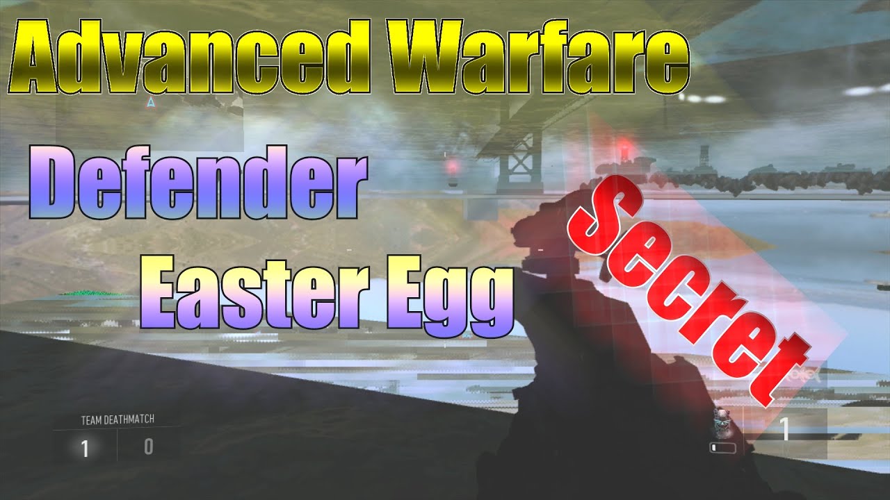CRAZY ADVANCED WARFARE - UNDER THE MAP SWIMMING EASTER EGG - GLITCH - ON DEFENDER