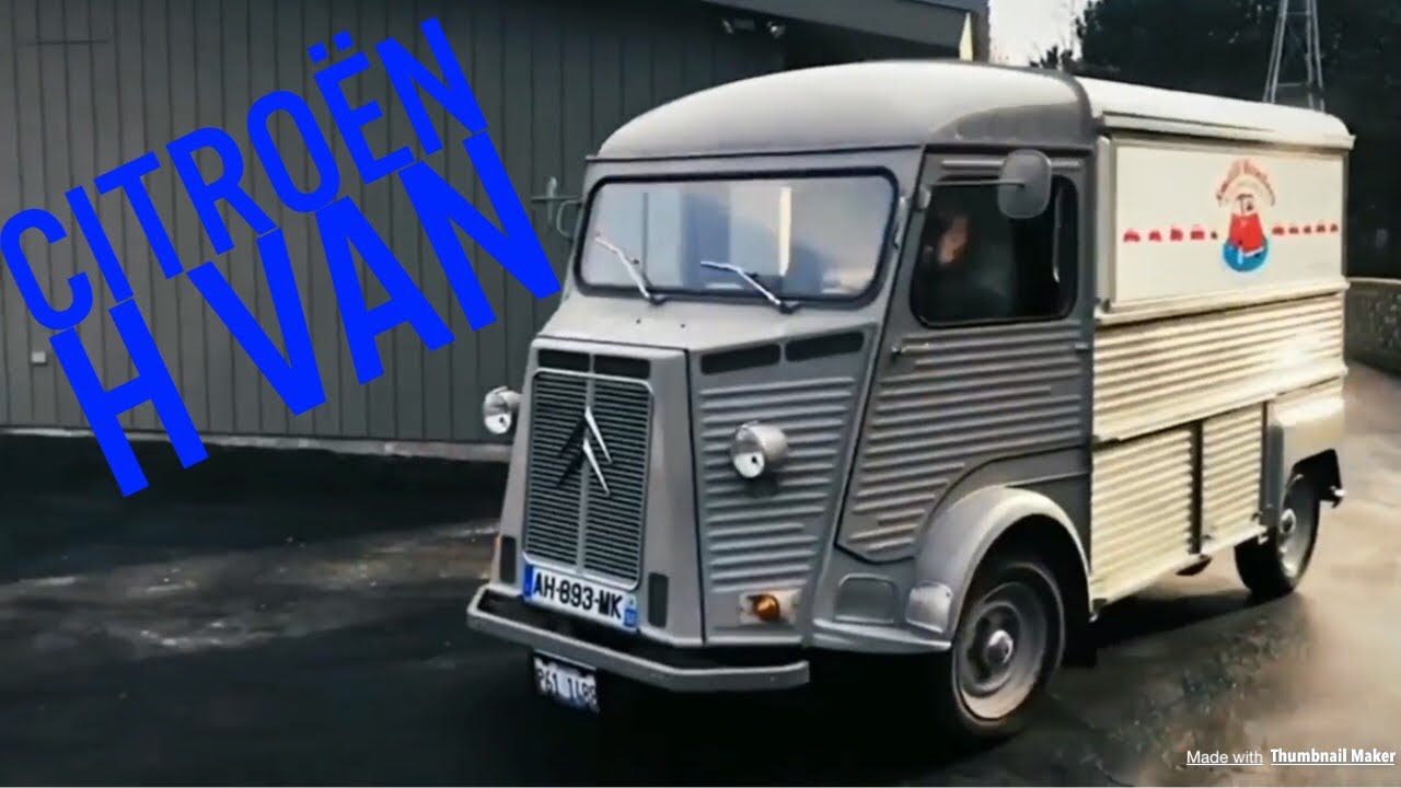 Citroën H Van driving around and around and a little bit in town.