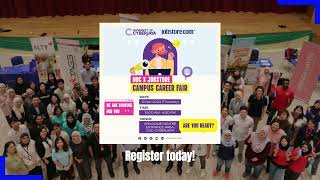 Join us for University of Cyberjaya UOC X Jobstore Campus Career Fair on 12 December 2024