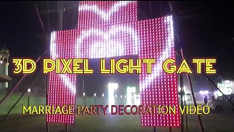 3D Pixel 12/24 & 16/32 Light Gate Decoration RGB pixel led light gate #weddingplanner #jkelectronics
