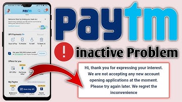 Paytm Wallet Inactive Problem Solved 2022 | How To Activate Paytm Wallet in Hindi