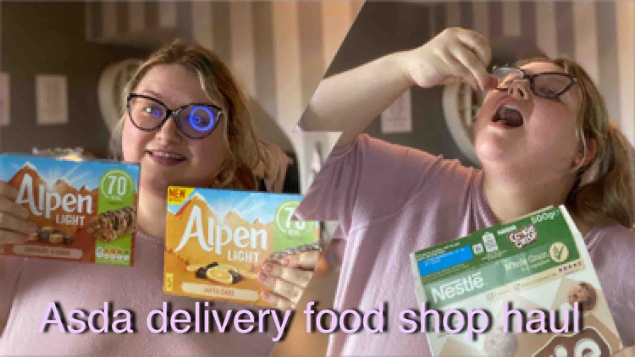 Asda food delivery haul Asda food shop YouTube