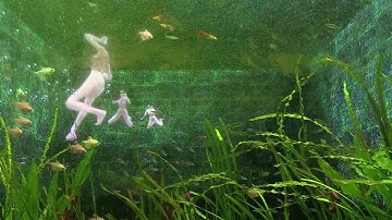 Q3D, a fish tank and video game installation