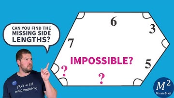 Is it possible to find the missing side lengths of this hexagon? | Minute Math  #geometry