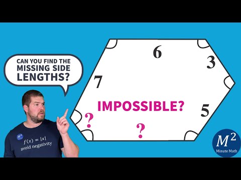 Is it possible to find the missing side lengths of this hexagon? | Minute Math  #geometry