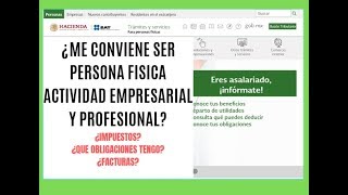 Persona Fisica Actividad Empresarial Y Profesional? Respuestas A Todas Tus Dudas Sat 2020