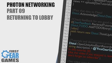 Unity - Photon Networking v1 - Part 09 - Returning To Lobby