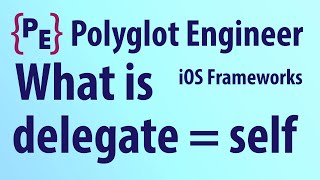 What is delegate = self mean in iOS and macOS code?