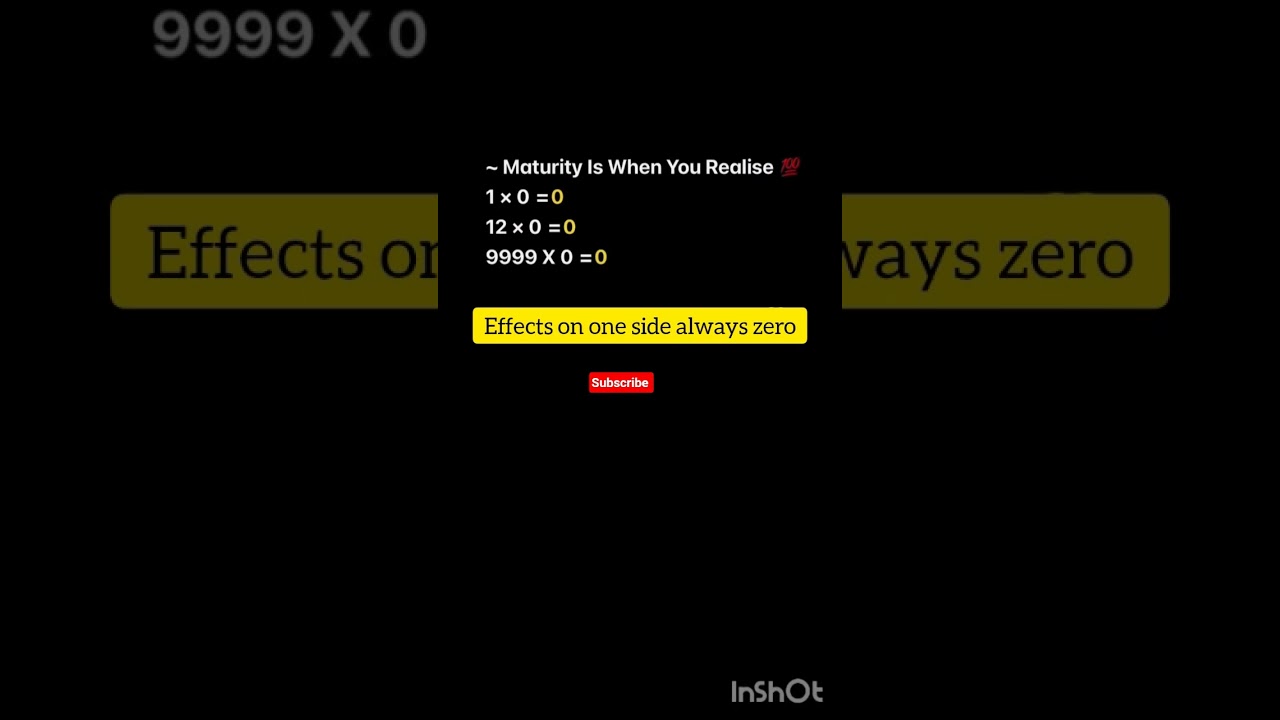 Life is like math.Wrong priorities can make everything zero.Think. Grow.