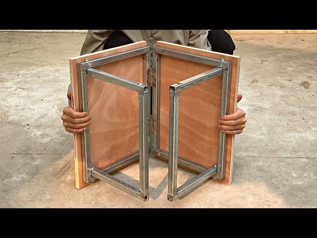 DIY - Great Craftsman's Ideas // How to Make a Smart Folding Table // Metal Smart Folding Utensils ! class=