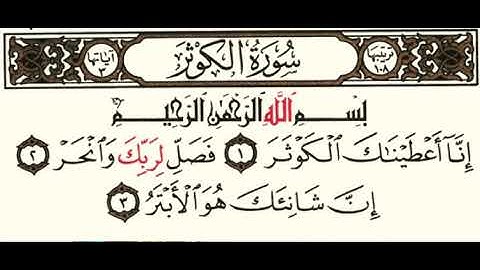 (108) سورة الكوثر | شيخ الزين محمد احمد