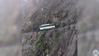 HRTC bus on dangerous roads of pangy velly | Chamba to killar | Himanchal Top | Dangerous roads | screenshot 4