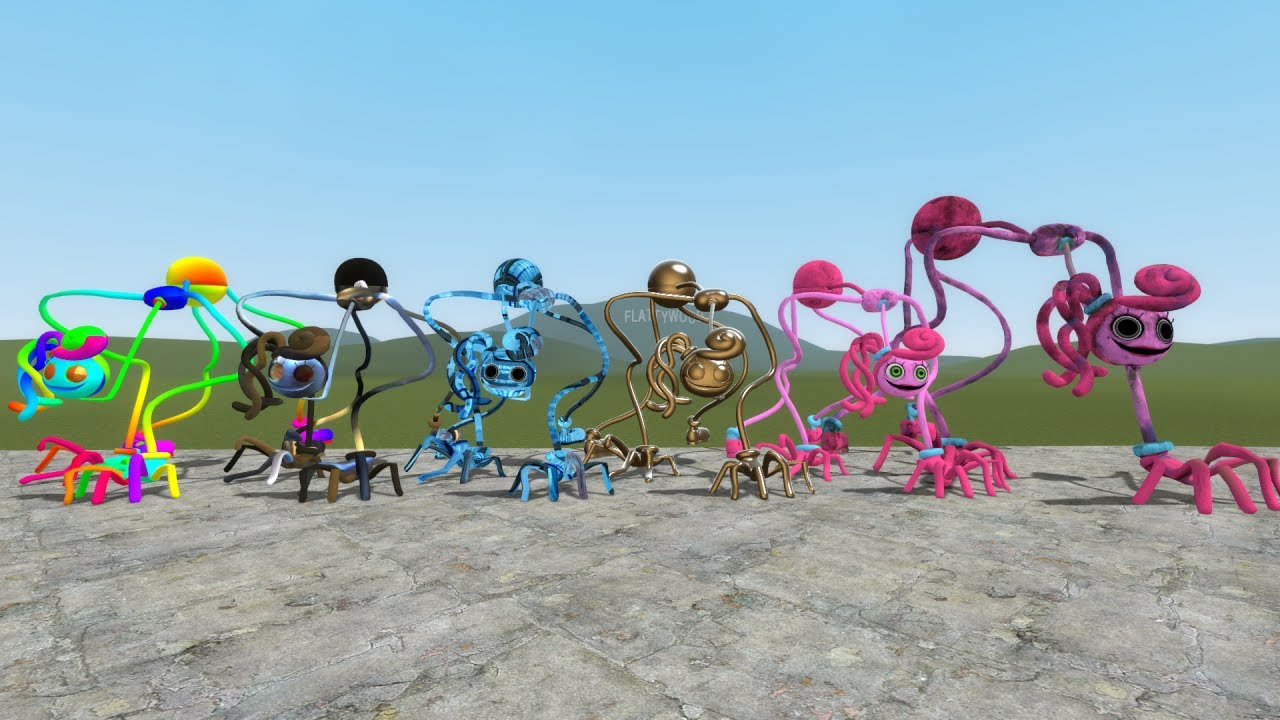 MOMMY LONG LEGS ALL SKINS in Garry's Mod! (Poppy Playtime Chapter 2)