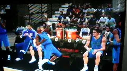 NBA 2K11 Jason Terry Heart Attack on the Bench