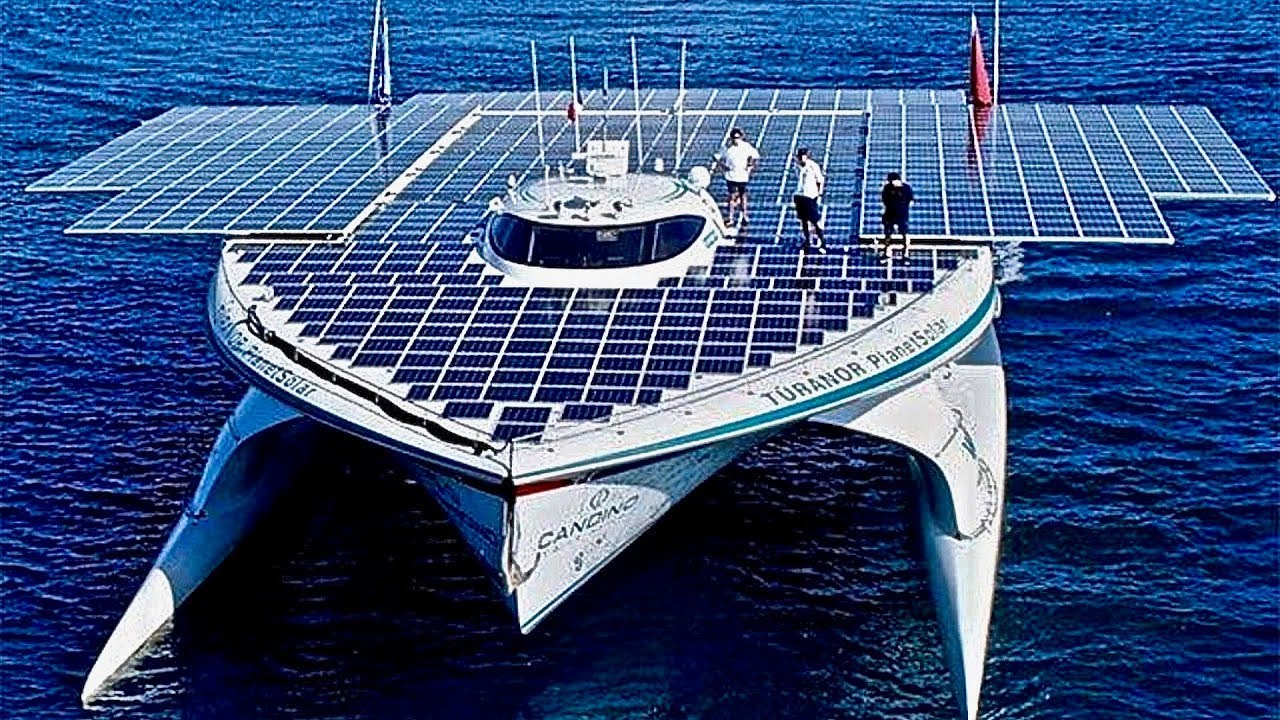 Entertainment World's Largest Solar Powered Boat - First to Circle Globe - MS Tûranor PlanetSolar