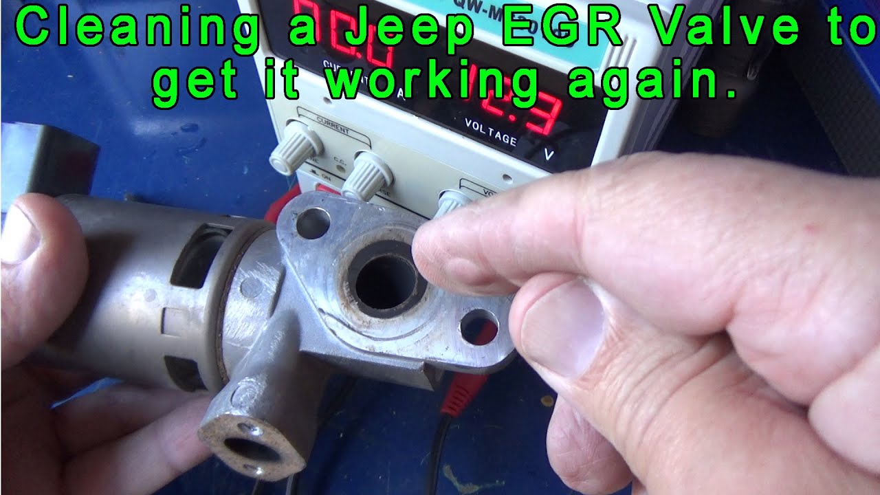 How to get a Jeep Wrangler EGR Valve working again for codes P1404 and  P0404. - YouTube
