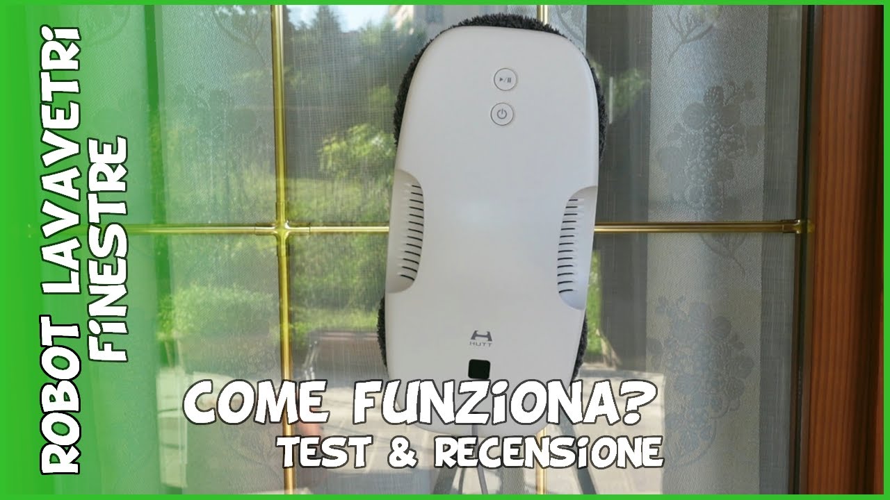 Come funziona un robot lavavetri finestre? Recensione robot lavavetri  automatico intelligente 