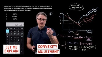 Convexity adjustment (for the @CFA Level 1 exam)