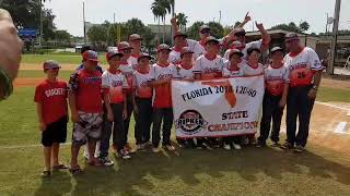 2018 Cal Ripkin 12U Major 60 Florida State Champions!