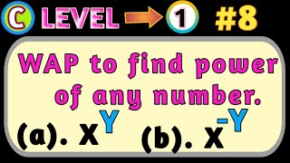 Calculate power of number in C | calculate negative power of a number in c