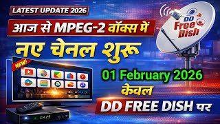 MPEG-2 Box New Channel Update 2026 | DD Free Dish Latest News