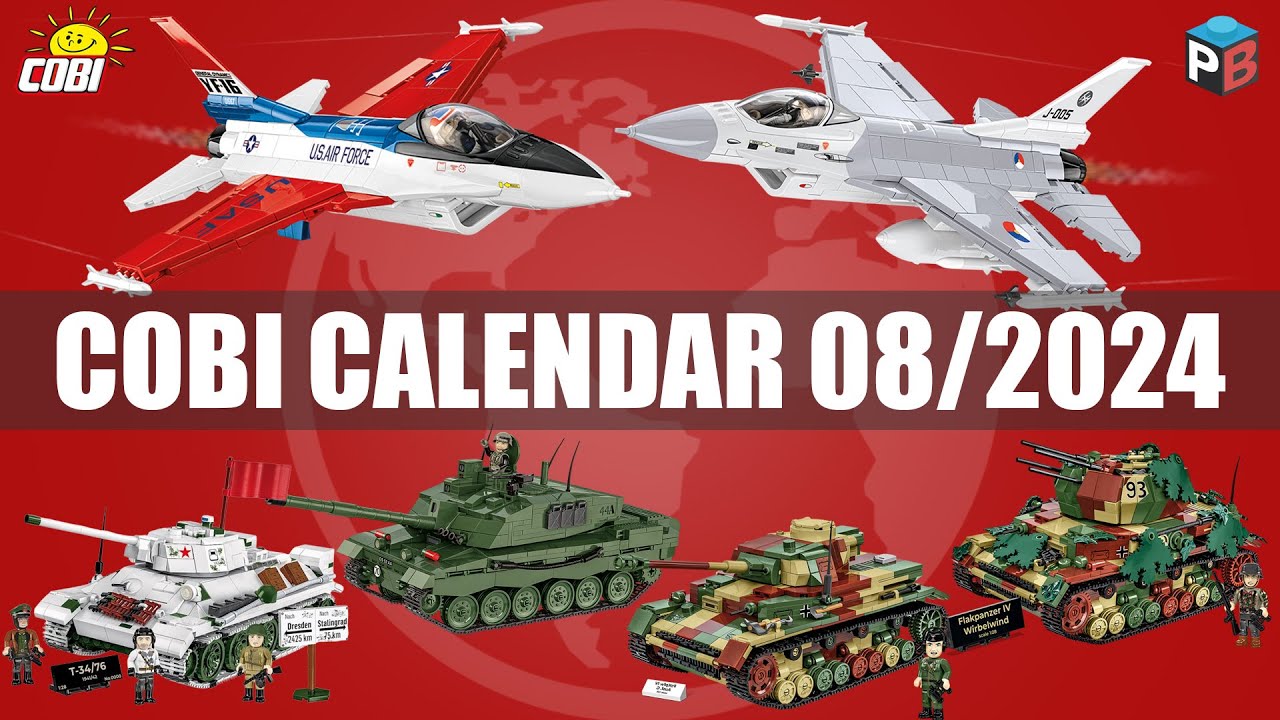 📅 August premieres from COBI - 08/2024 -  Tanks, planes, cars #cobi #bricks