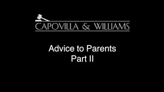 Advice to Parents of Military Service has memberships Facing Criminal Charges - Part II