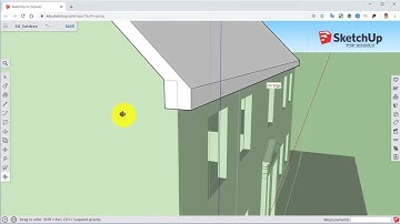 SketchUp Saltbox House Project: Putting the Finishing Touches on the Roof!  Ep8