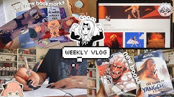 life updates, updating my notion & book hauls 🍓✨ vlog