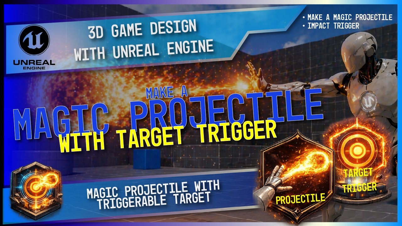 Create a Magic Projectile in Unreal Engine 5 (Blueprint Tutorial) - YouTube