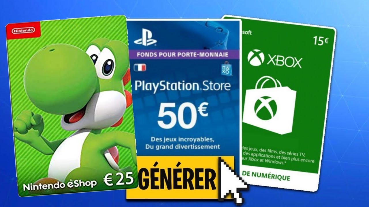 Carte Cadeau D'approvisionnement Pour Porte-Monnaie Xbox Et