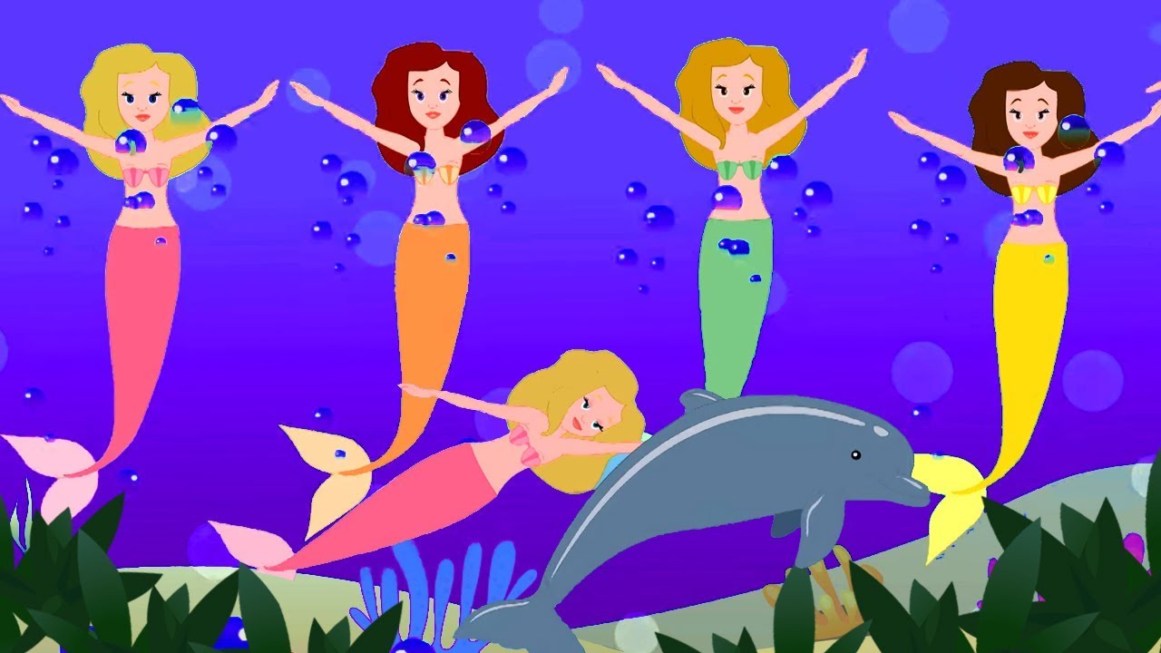 Five Little Mermaids | Kindergarten Nursery Rhymes And Videos For Children