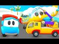 Car cartoons for kids & Baby cartoon full episodes - Leo the Truck & a de-icing machine.