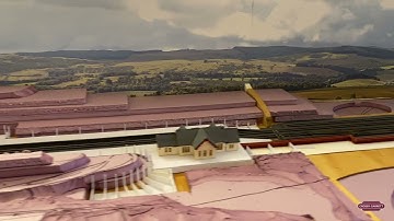 Crosby Garrett: N Gauge Model Railway - Installation of Back Scene Ep 6